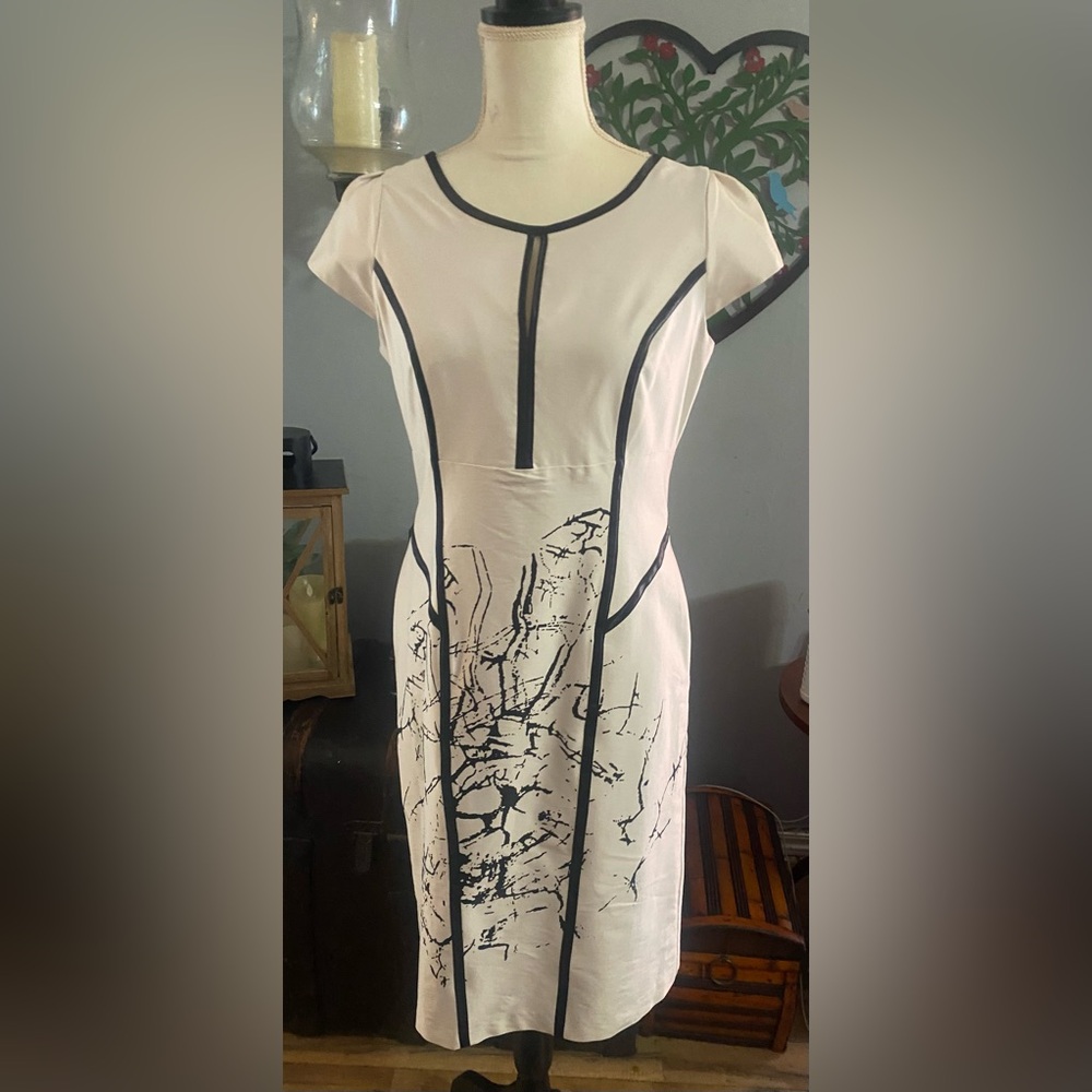 Elegant Black and White Dress